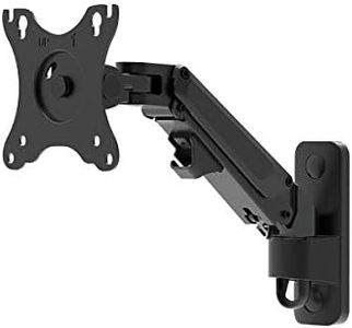 Monoprice 136081 1-Segment Adjustable Gas Spring Wall Mount for Monitors Up to 27 Inches