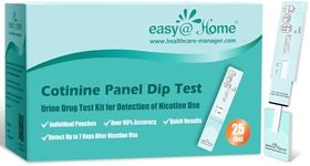 Easy@Home 25 Pack Nicotine Urine Test Strips Kit, Sensitive Rapid Testing Detection 200 ng/mL #ECOT-114