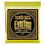 Ernie Ball Everlast Light Coated 80/20 Bronze Acoustic Guitar Strings - 11-52 Gauge