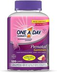 One A Day Women’s Prenatal Multivitamin Gummies Including Vitamin A, C, D, B6, B12, Folic Acid & more, 120 Count, Supplement for Before and During Pregnancy