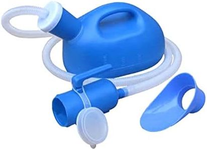 2000ml Urine Bottles for Men & Women, Portable Pee Bottle Leakproof Wee Bottle with Tube Toilet Urinals for Car Camping(Blue,Size:1.6m Women)