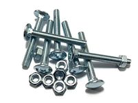 M8 (8mm x 100mm) Cup Square Carriage Bolt and Nut (Pack of 10)