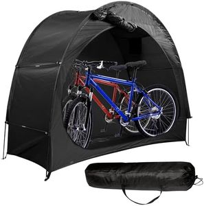 Bike Tent for Outdoor Storage, Bicycle & Equipment Portable storage for and Garden Tools, 190T Large Bike Cover Portable Bicycle Tent for Up to 2-3 Bicycles Waterproof Bike Rain Shelter