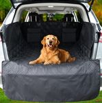 snugcubby Dog Cargo Liner for SUVs and Cars, 55 inchesx91 inches Dog Vehicle Cargo Cover with Side Walls Protectors & 2 Pockets Washable Pet Cargo Cover Anti-Scratch Dog Car Seat Cover for Trunk