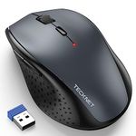 TeckNet 2.4G Classic Wireless Mouse - 3200 DPI -6 Adjustment Levels - Nano USB wireless receiver