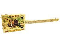 "Camp Life" 3-string Acoustic-Electric Cigar Box Guitar - Fun to Play, Made in the USA!