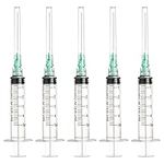 20 Pack Industry Lab Luer Lock Clear Plastic Dispensing Tool (5ml 0.8mm, 20)