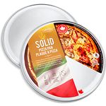 Crown Pizza Pan 8 inch, 2 Pack, Sturdy, Rust Free, Pure Aluminum, Made in Canada