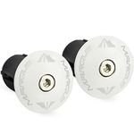 MARQUE Alloy ENZ Handle Bar End Plugs - 2PCS per Set (White)