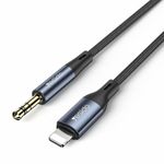 Universal Aux Cable Set: USB-C to 3.5mm, iOS to 3.5mm, 3.5mm to 3.5mm - Premium Audio Adapter for iPhone, Android, Headphones, Car, and Home Stereo - (YESIDO-YAU-35 (Lightning))