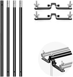 LimoStudio 10 ft Wide Crossbar, 4-Section/Triple Crossbar Mount, 2-Piece Set, Photography Lighting Muslin Backdrop Support Crossbar, Wide Compatibility, AGG3294