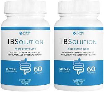 IBSolution - Digestive Health Supplement, Gas, Bloating, Diarrhea, Constipation Relief, Abdominal Pain, With Psyllium, Promote Regularity, Supports Gut Health, Made in USA - 60 Vegan Capsules, 2-Pack