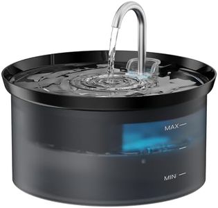 BMDSAE Fuente para Gatos: Fuente de Agua para Gatos Mascotas con Bomba Bebedero Gatos Filtro de Carbono Activado Mantenga el Agua Limpia, Capacidad de 2.5L, Diseño de Grifo