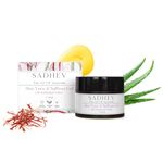 Sadhev Aloe Vera & Saffron Gel With Kumkumadi Tailam | Lightweight Brightening Face Moisturiser | Reduces Dark Spots & Pigmentation | For All Skin Types(50gm)