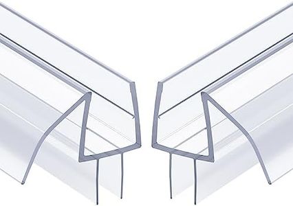 AmazerBath Shower Door Bottom Seal 39 inch (Set of 2) - Suitable for 3/8 Inch Glass, Frameless Glass Shower Door Seal Strip, Shower Door Sweep