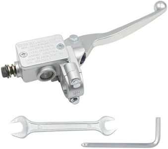 Triumilynn 7/8" 22mm Right Brake Master Cylinder for GY6 50cc 110cc 125cc 150cc 250cc Taotao Sunl Roketa Kazuma Baja Scooter Moped ATV 4 Wheeler Dirt Pit Bike-Silver