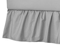 American Baby Company 100% Cotton Percale Portable Mini Crib Skirt, Gray