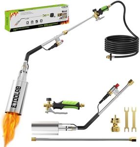 Propane Torch Weed Burner Kit, High Output Weed Torch with Self Igniter and Turbo Trigger, Heavy Duty Blow Torch for Weeding,Melting Snow,BBQ,Roof Asphalt Work