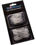 WeRChristmas Ornament Hooks, Silver, Small and Large Multi-Pack