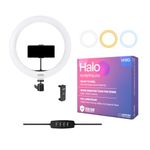 Kreo 12" Ring Light for Video Shooting, Photography & Makeup | Dimmable LED Halo Light for YouTube, Instagram, TikTok | Studio Lighting Kit (No Tripod)