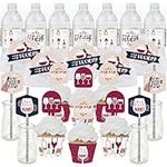 Big Dot of Happiness But First, Wine - Wine Tasting Party Favors and Cupcake Kit - Fabulous Favor Party Pack - 100 Pieces