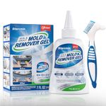 Mould Remover Gel, 200 ml/7 fl oz Mould Stain Remover Gel Cleaner, Heavy Duty Stain Cleaner Gel for Washing Machine Rubber Gasket Fridge Door Seal Kitchen Countertop Sink Bathroom Tile Grout Stains