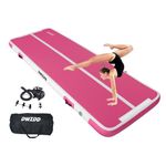 Dwzdd Gymnastics Air Mat 10ft/13ft/16ft/20ft Tumbling Mat Inflatable Gymnastics Tumble Track for Home/Gym/Training/Cheerleading/Water with Electric Pump