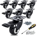 YaeCCC 8 Pack 2" Caster Wheels, Hea