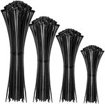 Cable Zip Ties,400 Pack Black Assor