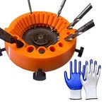 Drill Bit Sharpener for All Bits - Angle Grinder Attachment (2~13mm) | 125mm Grinder Compatible Drill Bit Grinding Tool (Orange)