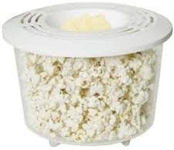 saleshop365 Microwave Popcorn Maker,Large Microwave Popcorn Bowl,Popcorn Popper with Lid,Dishwasher Safe