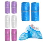 40 Pairs Disposable Shoe Cover,Anti Slip Cleaning Overshoes Boot Safety(White 10,Pink 10,Yellow 10,Blue 10)