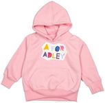 A FOR ADLEY Official Color Hoodies With Best Friends Forever Craft Logo Featured on the Front of this Super Comfy Hoodie, Light Pink, 10