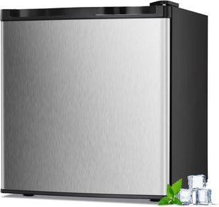 Antarctic Star Mini Upright Freezer -1.2 cu.ft Compact freezer with Removable Shelves and Adjustable Thermostat,perfect for Home/Kitchen/Office(Black)