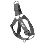 That Dog In Tuxedo Easy Walk Step-in Dog Harness with Leash - Ash Grey (Size L)