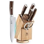 KYOKU Kitchen Knife Set with Block,