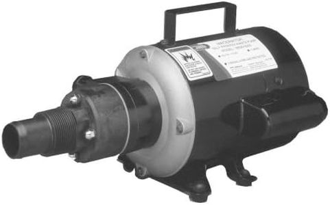 Jabsco 18690-0000 Marine Run Dry Heavy Duty Macerator Waste Pump (115-Volt, Marine Model), Black