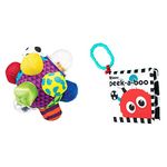 Sassy Developmental Bumpy Ball | High Contrast Colors + Sassy Peek-A-Boo Activity Book | Developmental Toys for Newborns