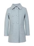 CHKOKKO Winter Wear Woolen Pea Trench Long Coat For Kids Girls MistMelange 6-7 Years