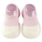 Baby Socks Shoes for Boys Girls, Baby First Shoes Soft Sole Baby Socks Breathable Baby Walking Shoes Baby Slipper Socks (Pink, Toddler, 4.5, Numeric Range, UK Footwear Size System, 5.5, Medium)