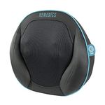 HoMedics Gel Back Massager Massage Chair Pillow Cushion, Multi Use, Relax Back Neck Shoulder Lumbar Leg Muscles, Deep Kneading Shiatsu Soothing Heat, Gel Node Natural Touch Treatment for Home + Office