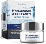 Skin 2.0 Korean Hyaluronic Acid & Collagen Face Moisturizer - Dermatologist Tested, Ultra Hydrating, Anti-Aging, Clean Beauty, Cruelty-Free Korean Skincare for All Skin Types - 1.69 Fl oz