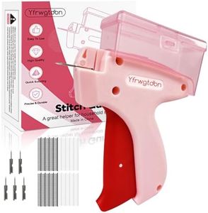 Stitch Gun for Glothes, Quick Stitch Sewing Gun, Handheld Stitch Gun,Quick Clothing Fixer, Tagging Gun for Clothing Includes 5 Needle, 1000 Black Fasteners, 1000 White Fasteners