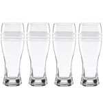 kate spade New York Library Stripe 4-Piece Wheat Beer Glass Set by Lenox