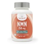 Arcwell NMN (Nicotinamide Mononucleotide) 250 mg per Capsule | NAD+ Boost Supplement for Healthy Aging & Energy Production | High Purity 99.8% | Made in Canada (120 day supply)