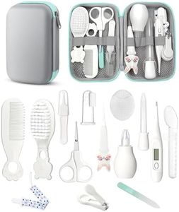 Baby Healthcare and Grooming Kit, Safety Newborn Nursery Baby Care Kit, with Hair Brush Comb, Nail Clipper, Thermometer, Pacifier Clip, Baby Registry Search, Baby Girl Boy Newborn Essentials