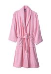 100% Egyptian Cotton Towelling Bath Robe Unisex Dressing Gown Terry Towel Dressing Gowns Bathrobes- Terry Towel Shawl Collar (UK, Alpha, One Size, Regular, Regular, Baby Pink)