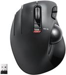 ELECOM Wireless Trackball Mouse for Left-Handed, EX-G Series L Size 2.4GHz 6 Buttons Black M-XT4DRBK