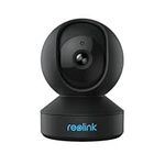 Reolink WiFi Security Camera indoor 4MP, Pan Tilt WiFi IP Camera for Baby, Elder, Pet Camera Monitor, 2.4G/5GHz WiFi, 2-Way Audio IR Night Vision Remote Viewing,with SD Card Slot, E1 Pro Black