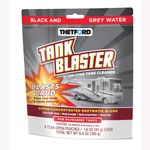 Thetford Tank Blaster - Level Sensor Cleaner - Black & Grey Waste Water Holding Tanks & Portable Tanks Cleaner - 4 x 1.6 oz Packets Thetford - 96527,White